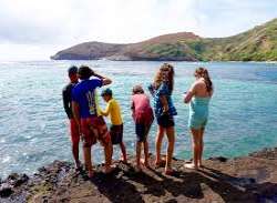 The site sees about 3000 visitors a day. At the Marine Education Centre, tourists are encouraged to stay away from touching any marine life and instru